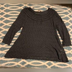 Large gray Vintage America sweater NWOT